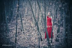 red dress