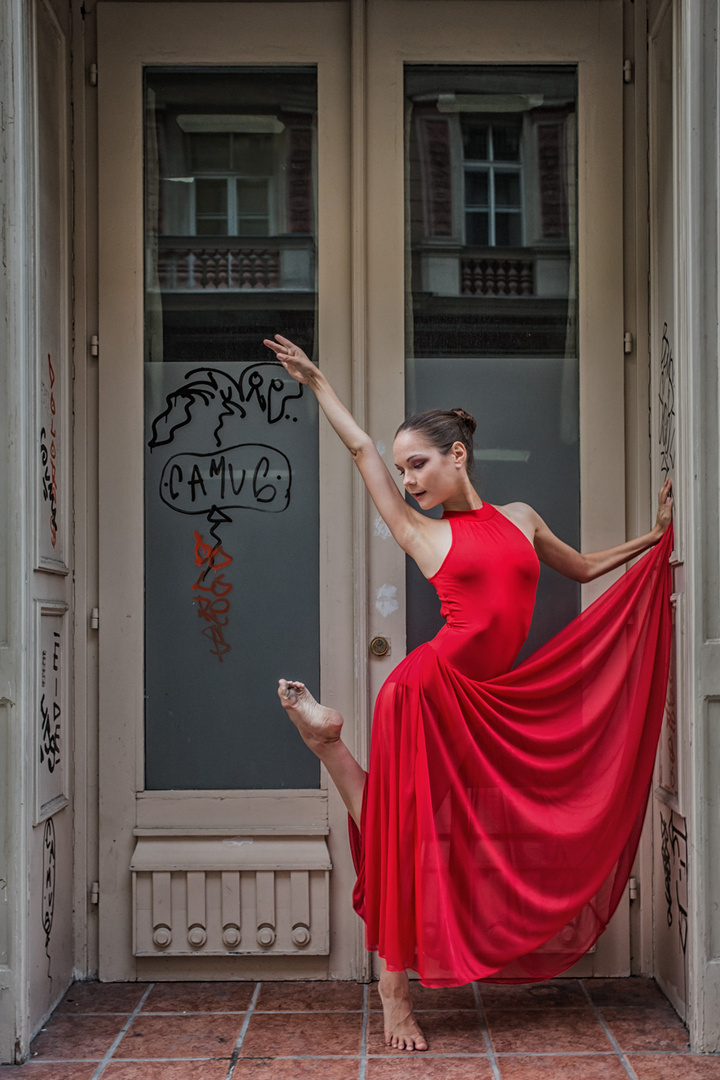 Red dress