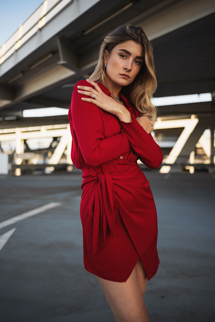 Red dress