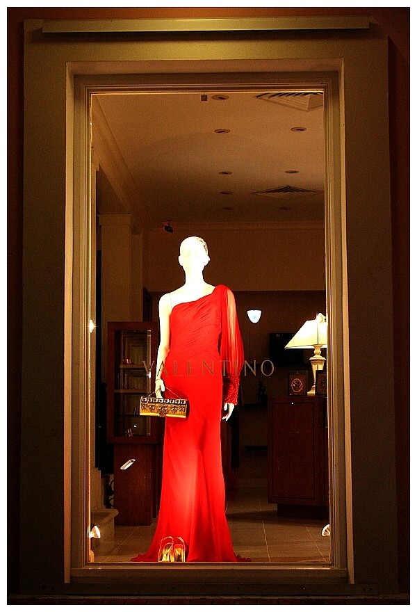 Red dress by Valentino, Naples, FL