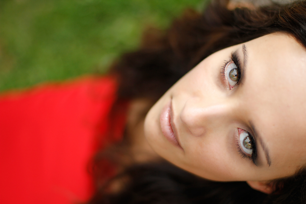 Red dress portrait