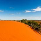 Red Dunes - Blue Sky - White Clouds