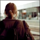 red haired waiting woman