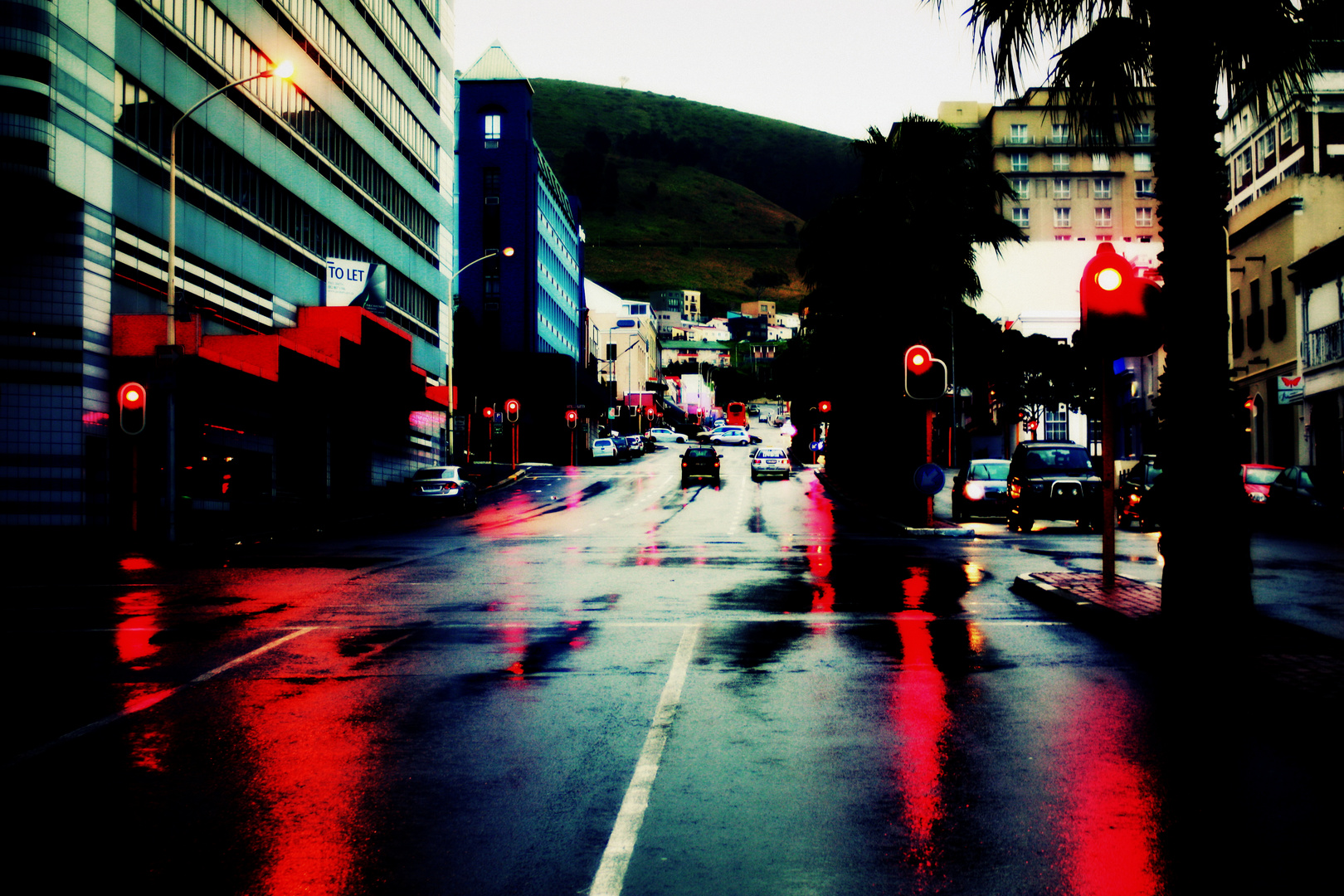 Red lights in Cape Town