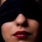 Red Lipstick blindfolded