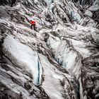 Red Men On Snow