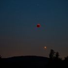 Red Moon and Mars