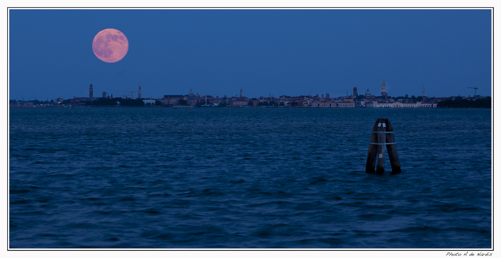 Red Moon in venice