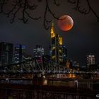 Red Moon over Frankfurt