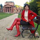 Red Overknee Boots