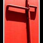 Red Pipe on Red Wall ii