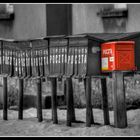 red post box...