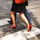 Red pumps