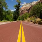 Red roads of Zion Canyon