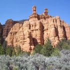 Red Rock am Eingang Bryce