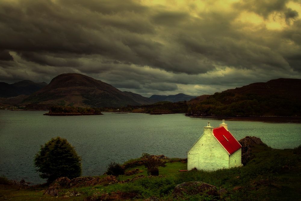 Red roofed cottage