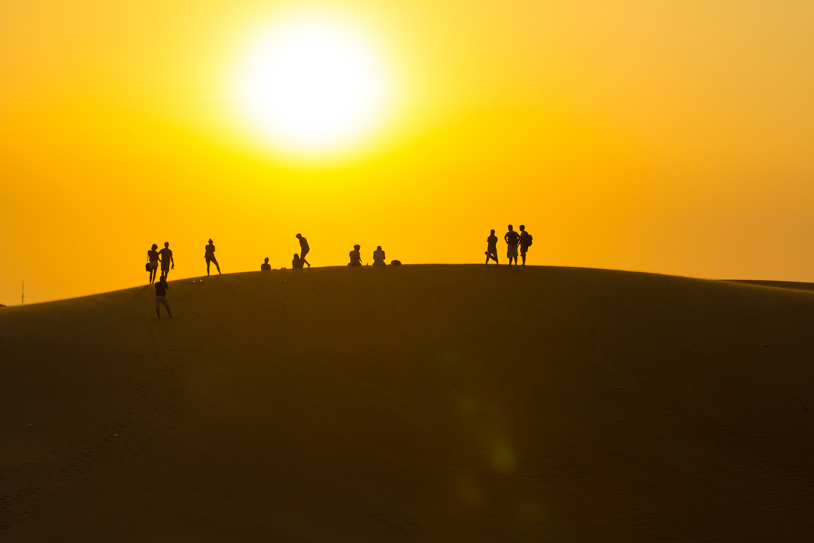 red sand dunes