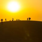 red sand dunes