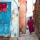 red sari  