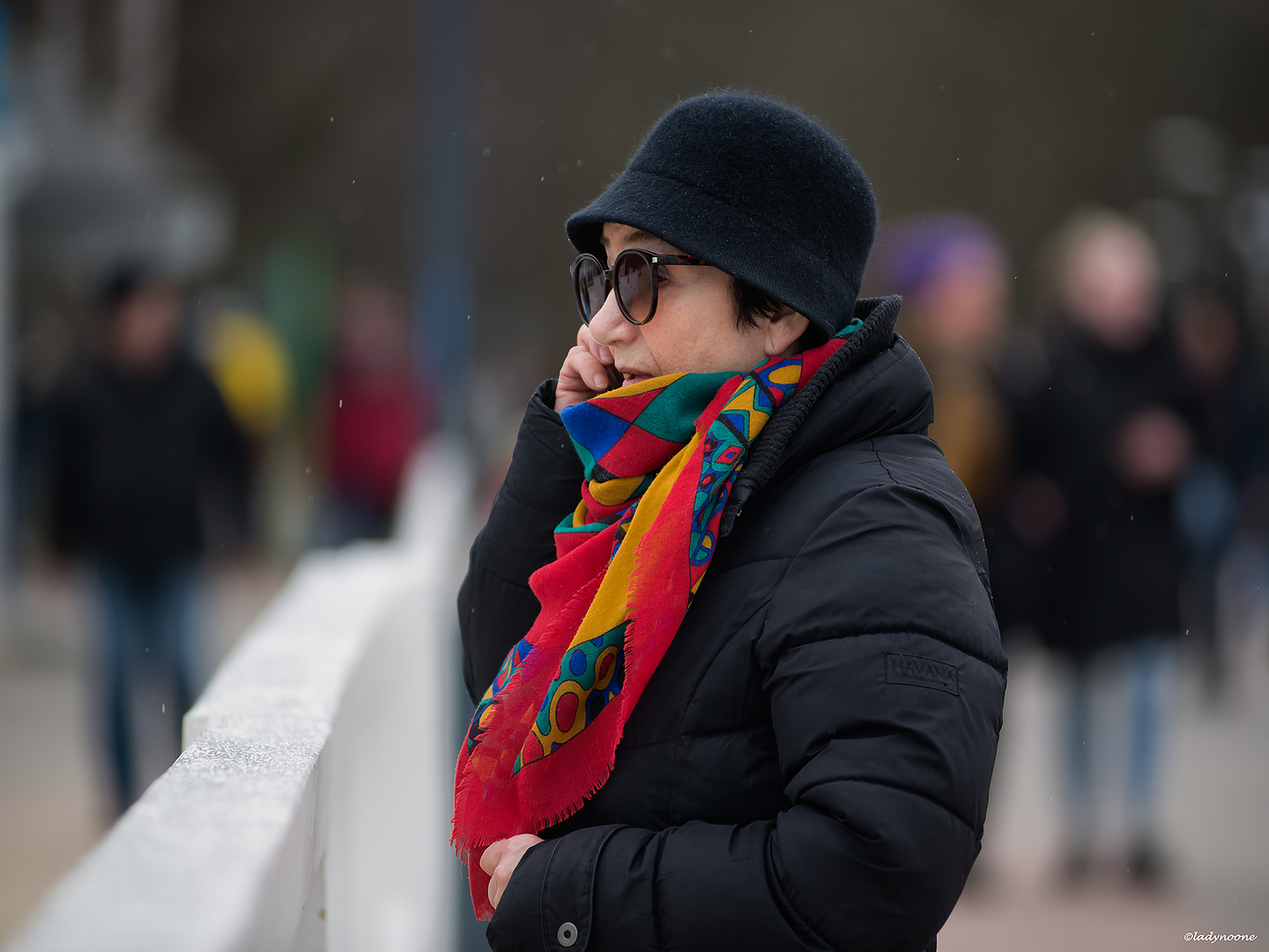 Red scarf