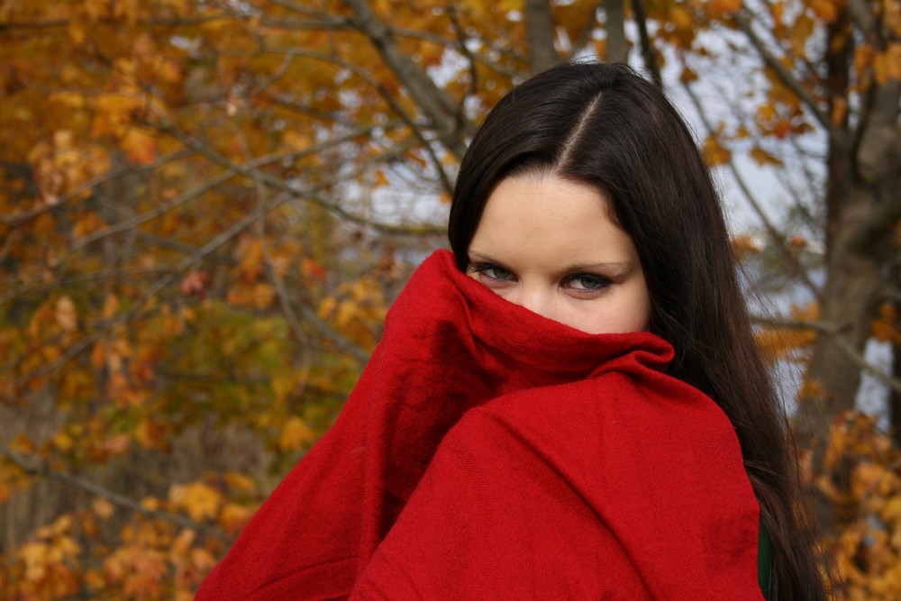 red scarf