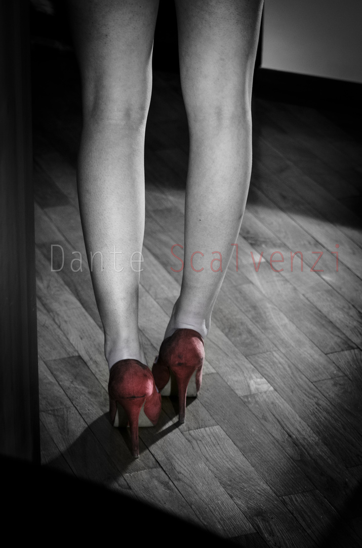 red shoes