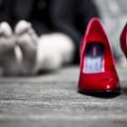 red shoes