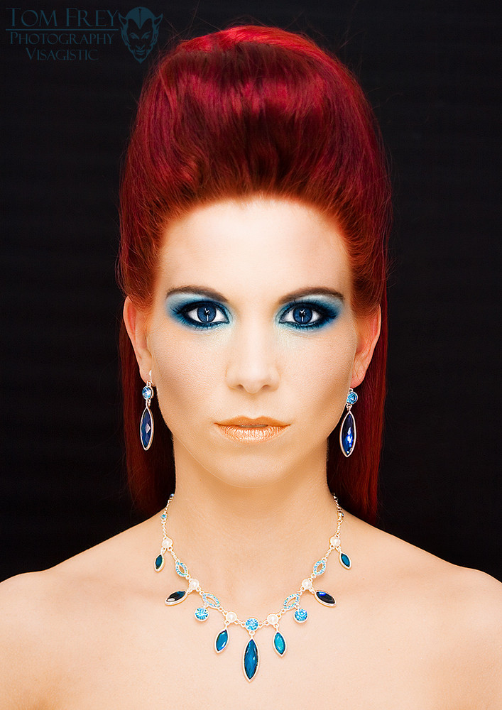 red sienna with blue eyes