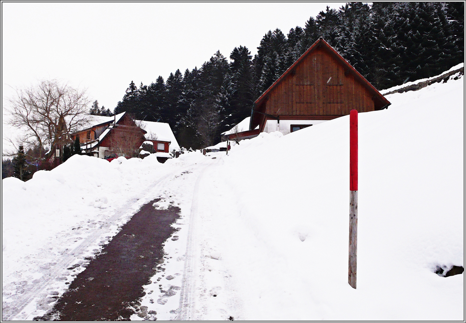 Red signpost