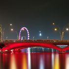 Red Singapore Marina Bay Bridge