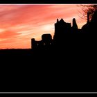 Red sky on the castle