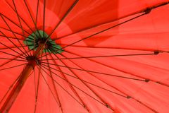 red sun umbrella