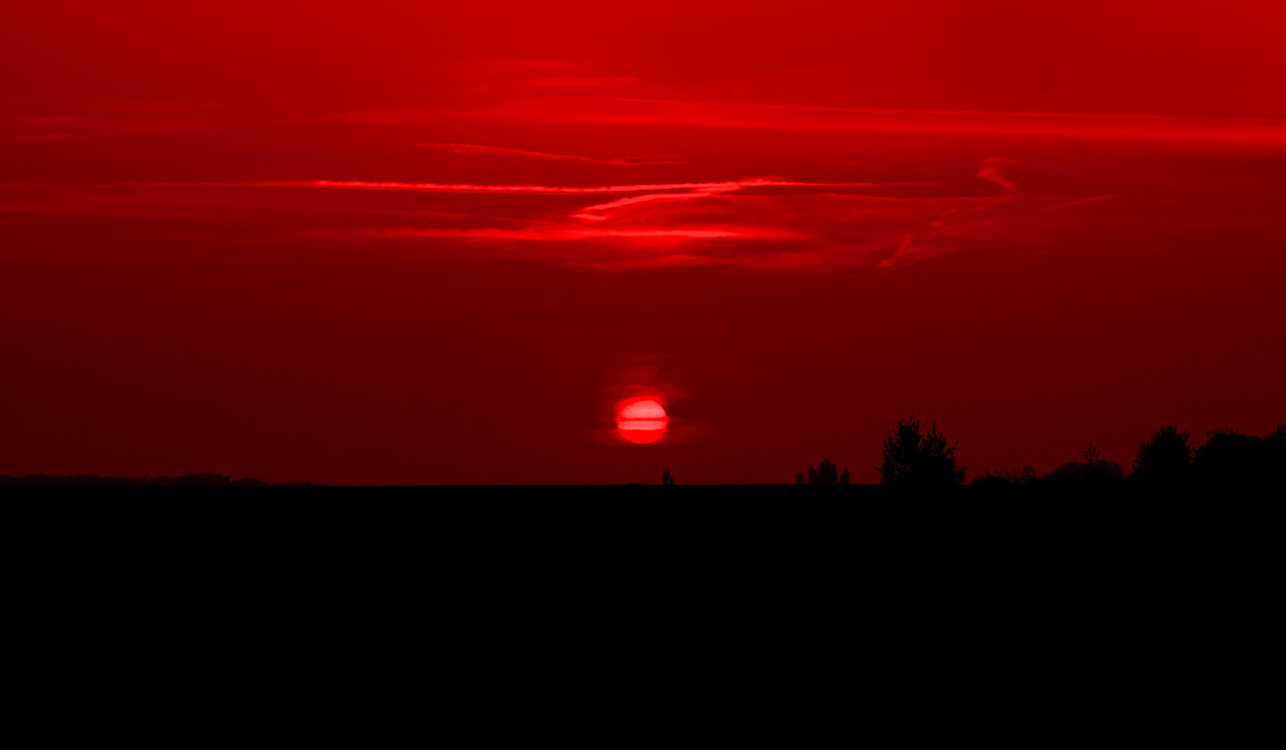 red sunset