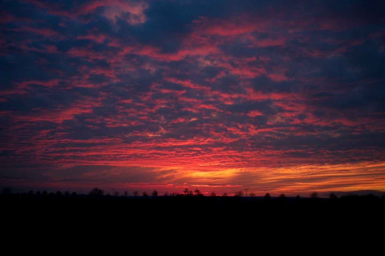 red sunset