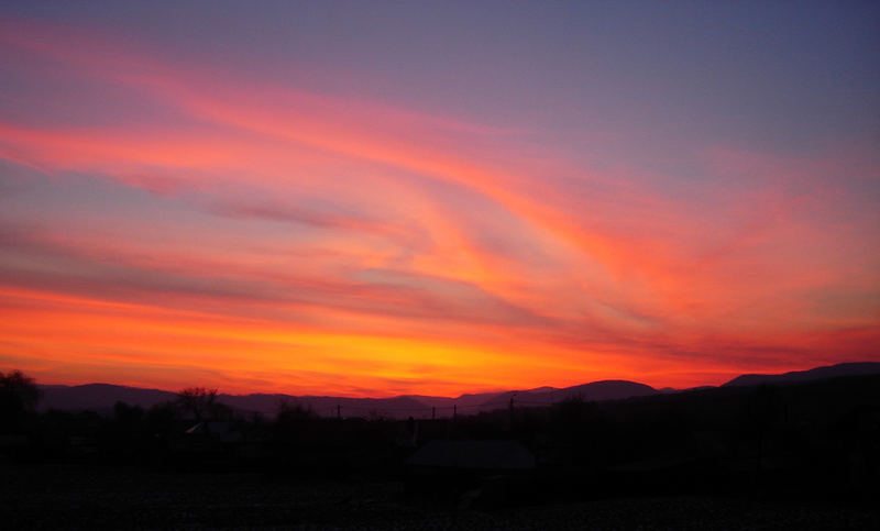 red sunset