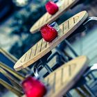 Red table candles