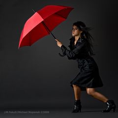 red umbrella