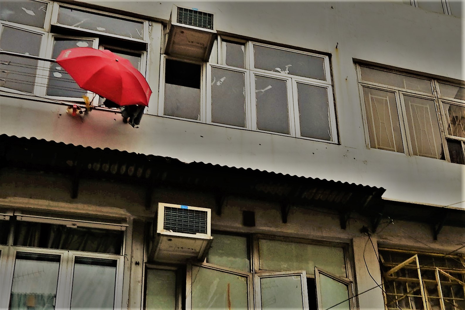 Red umbrella