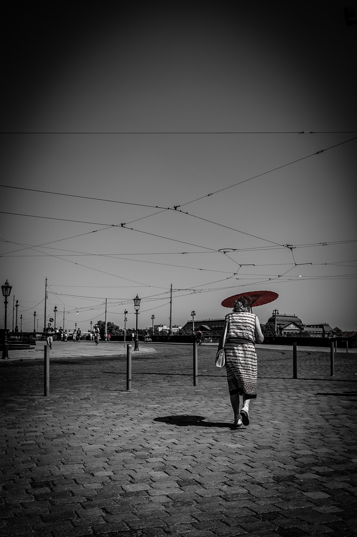 Red umbrella