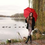 Red umbrella