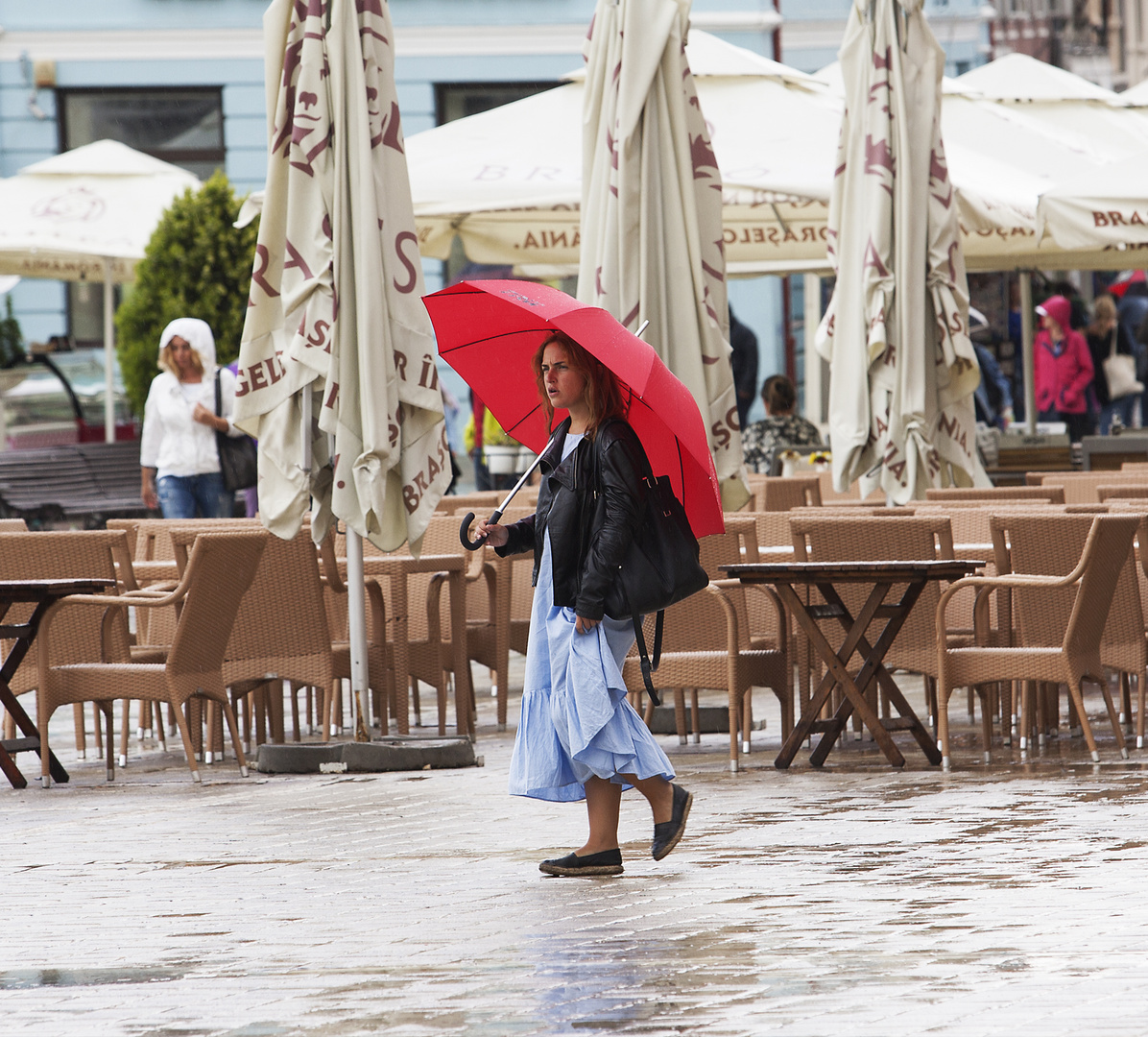 red umbrella