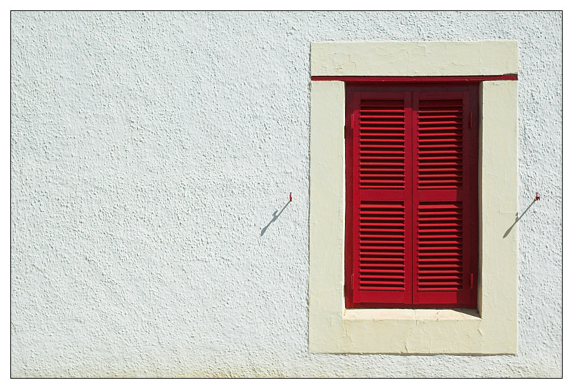 red window shutter (Südafrika)