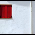 red window shutter (Südtirol)