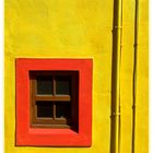 red window - yellow wall
