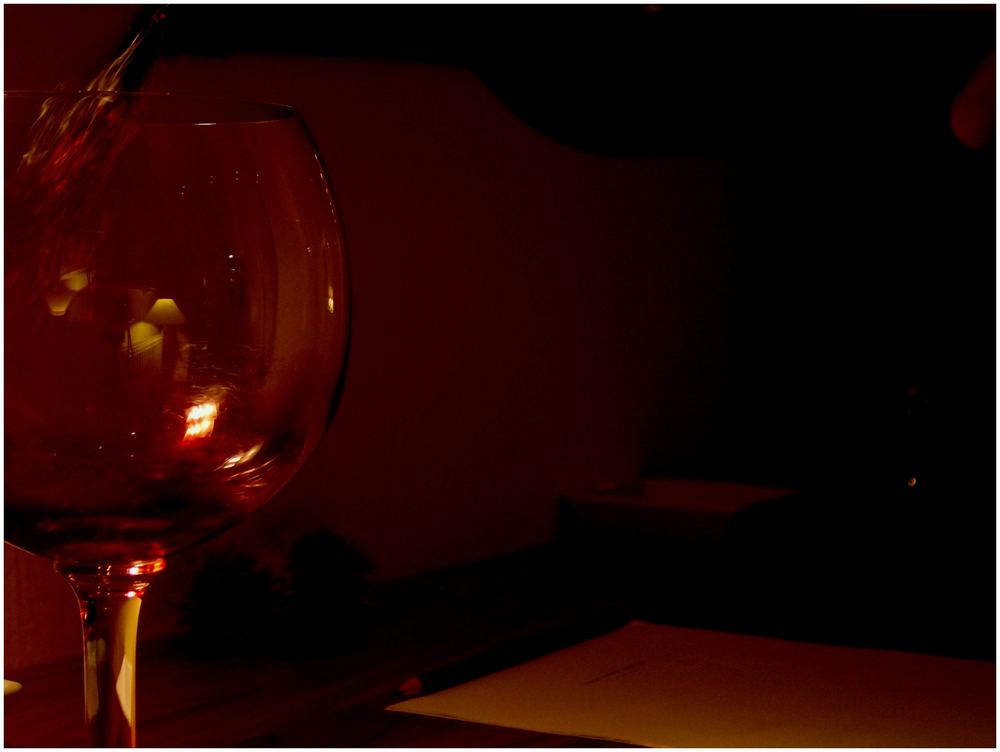 - red wine in the evening -