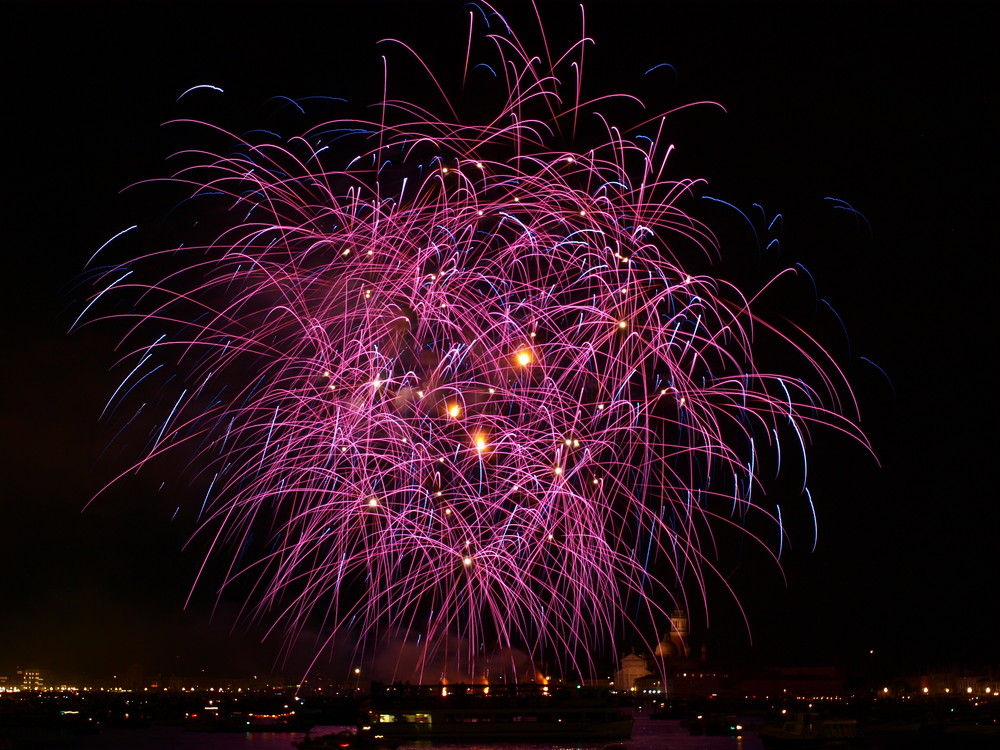 Redentore Feuerwerk 2008 in Venedig