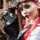 Redhaired Steampunk Journalist