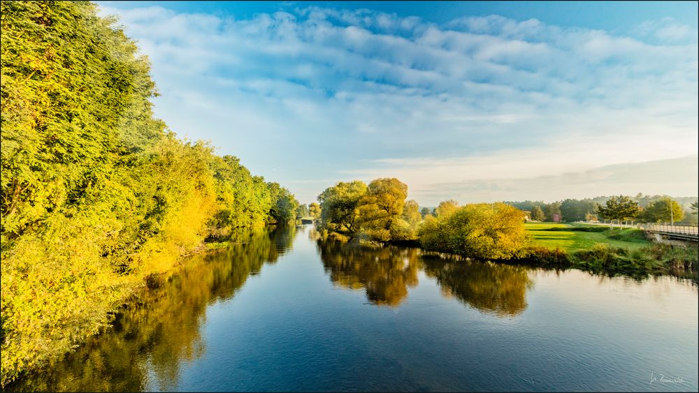 Rednitz an einem Herbstmorgen