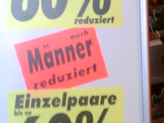 reduzierte Männer