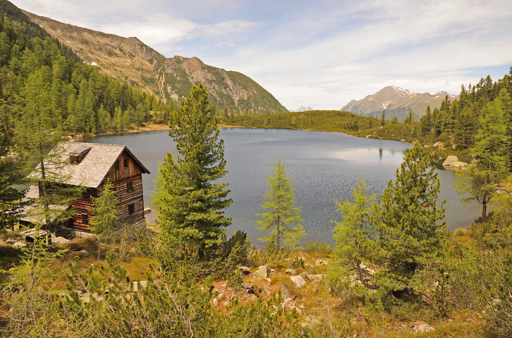 Reedsee mit Reedseehütte